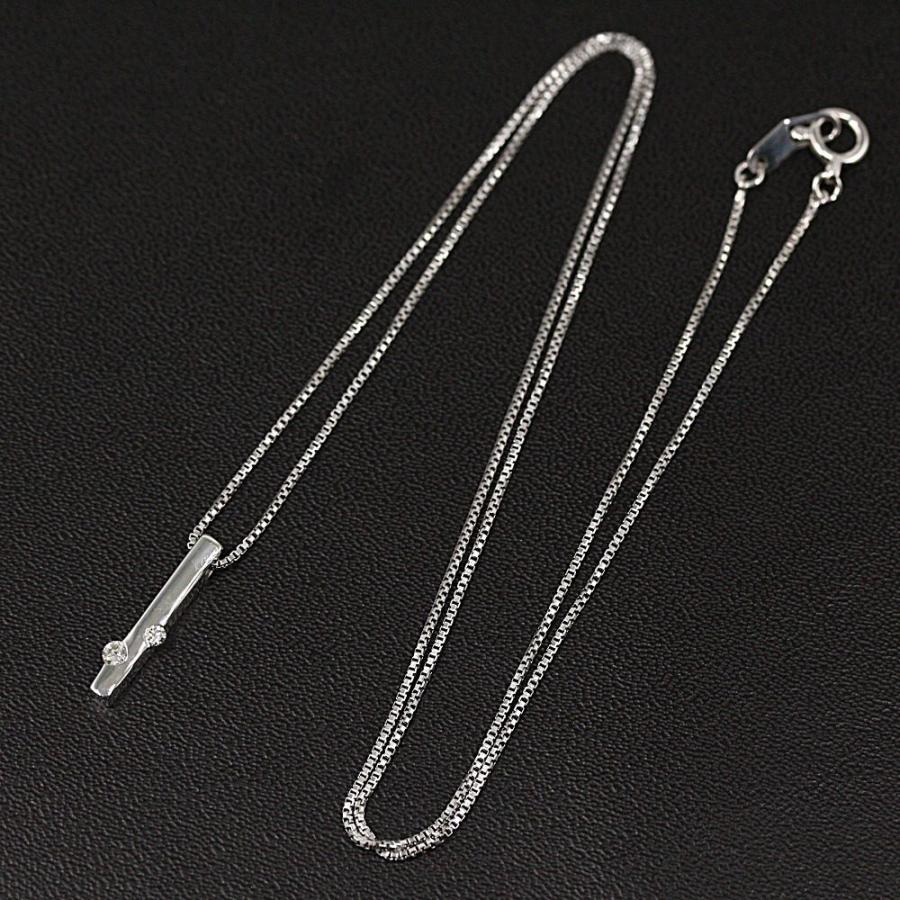 スタージュエリー K18 バー（スティック）モチーフ ダイヤモンド