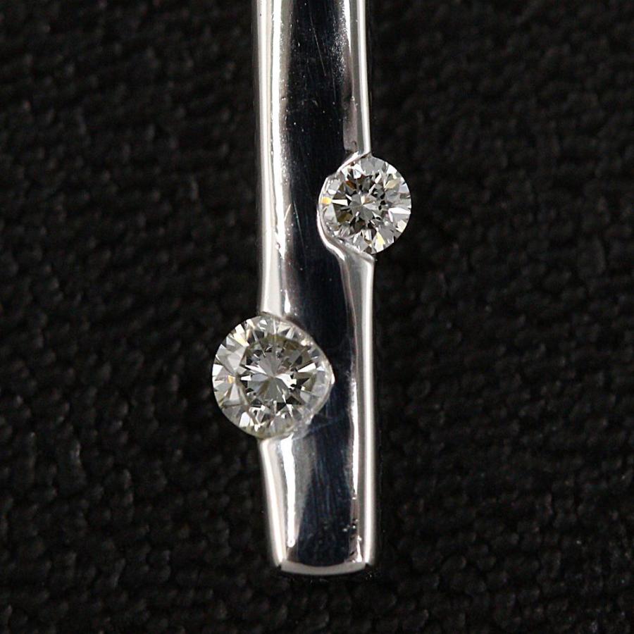 スタージュエリー K18 バー（スティック）モチーフ ダイヤモンドネックレス スタージュエリー K18 バー（スティック）モチーフ ダイヤモンド