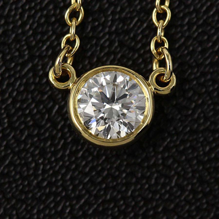 ティファニー エルサペレッティ バイザヤード Dby ダイヤモンドネックレス ペンダント K18yg 750 1 8g 0 22ct Tiffany Co Rf1 H Nrga5998l リファスタ Yahoo ショッピング店 通販 Yahoo ショッピング