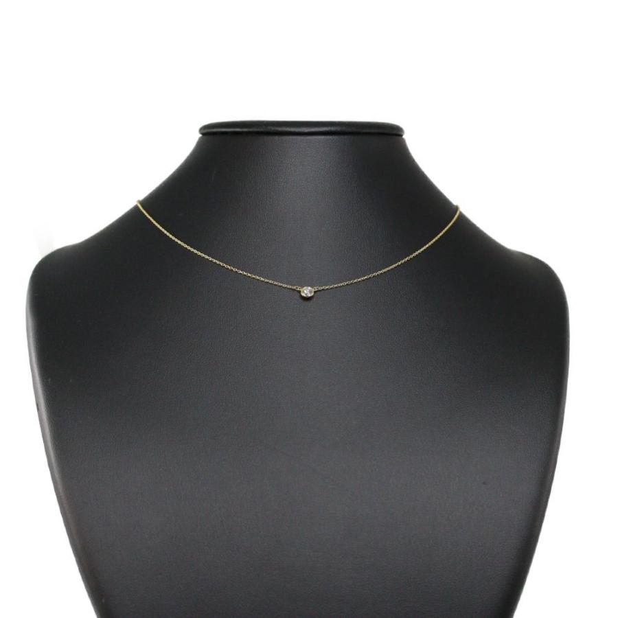 ティファニー エルサペレッティ バイザヤード Dby ダイヤモンドネックレス ペンダント K18yg 750 1 8g 0 22ct Tiffany Co Rf1 H Nrga5998l リファスタ Yahoo ショッピング店 通販 Yahoo ショッピング