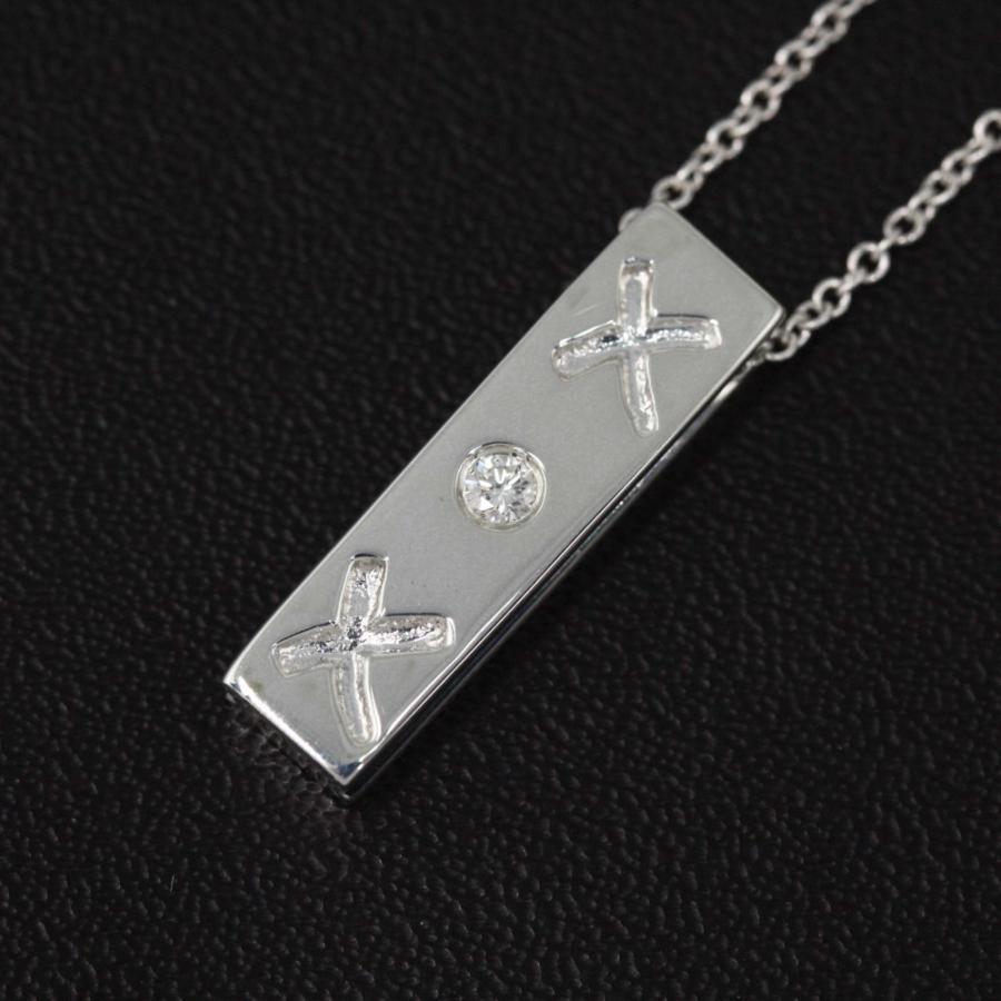 ティファニーパロマピカソキスバーダイヤモンドネックレス TIFFANY&Co.（ティファニー） パロマピカソ キスバー ダイヤモンド
