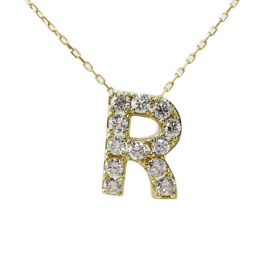 AHKAH プルミエトワール イニシャル （R） ネックレス トップのみ