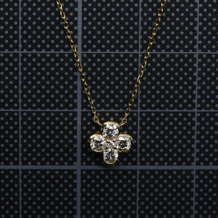 ヴァンドーム青山 フラワー 5P ダイヤモンドネックレス・ペンダント  
