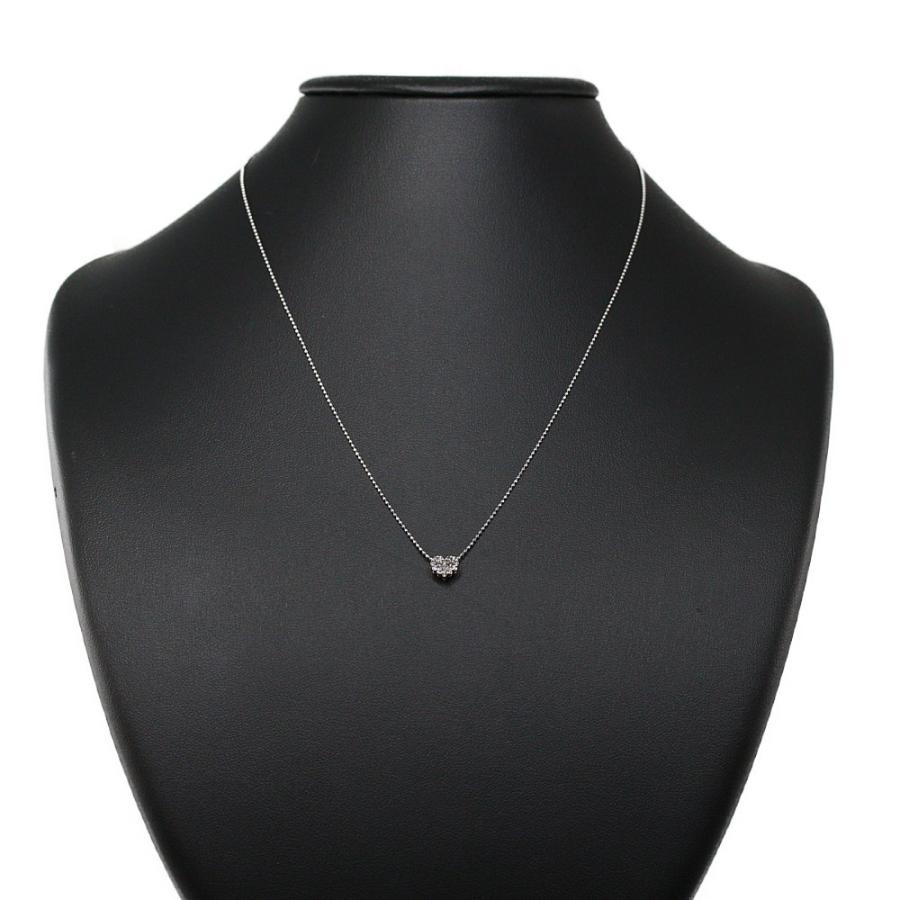 WISP プラチナ ハートダイヤ ネックレス