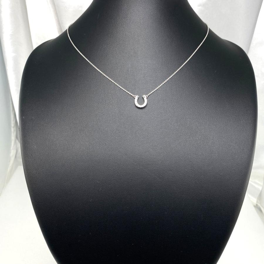 スタージュエリー　馬蹄型　ネックレス DIAMOND HORSESHOE NECKLACE(2XN0456)Pt950 ネックレス｜スター