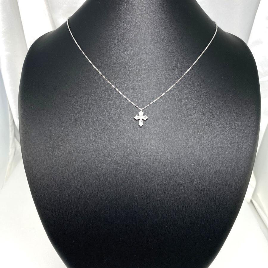 グラフ トラペゾイド 4P・ダイヤモンドネックレス・ペンダント/K18(WG