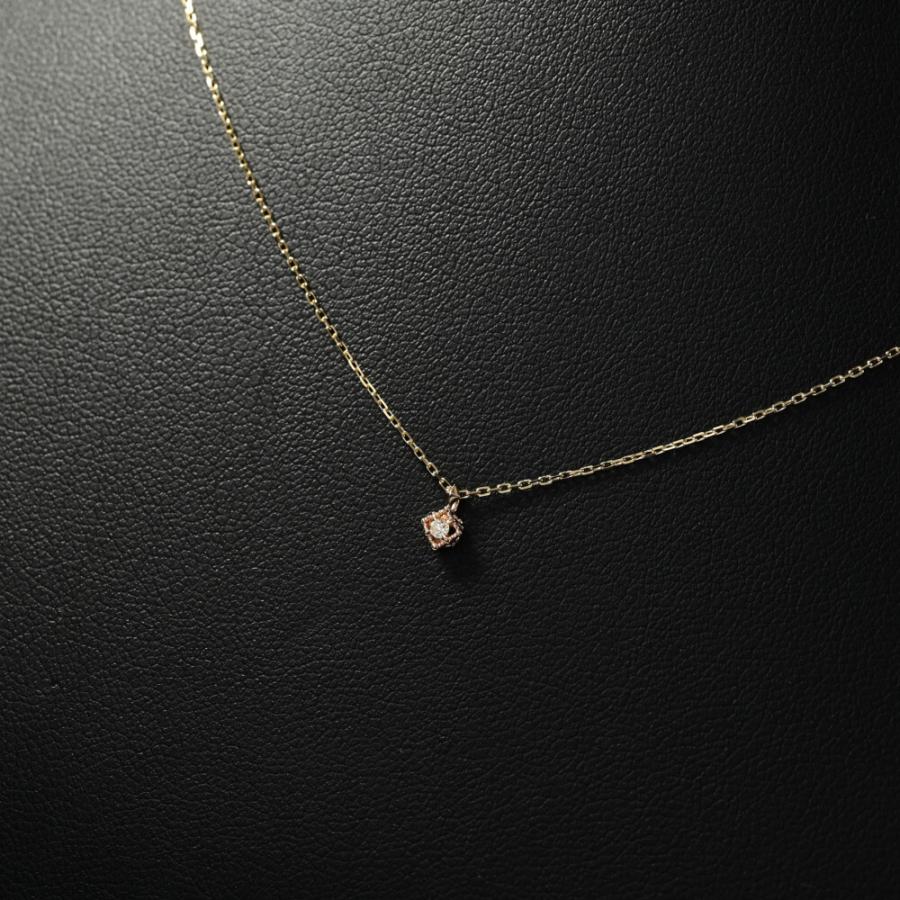 0.01ct/NOJESS/ノジェス 4月 誕生石 1P・ダイヤモンドネックレス