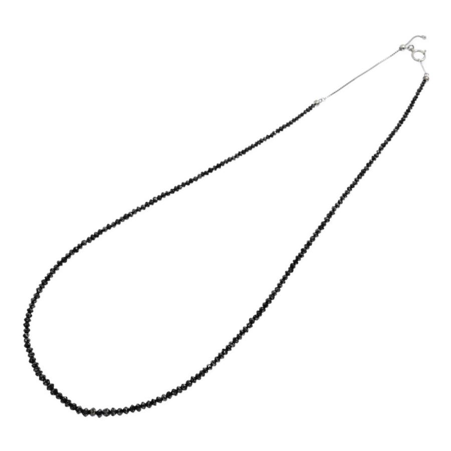 20ct/estelle エステール ブラック ダイヤモンド ネックレス/K18WG/750 