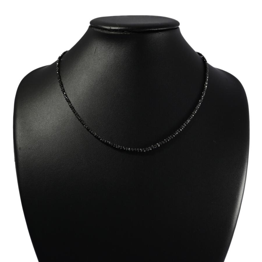 20ct/estelle エステール ブラック ダイヤモンド ネックレス/K18WG/750 