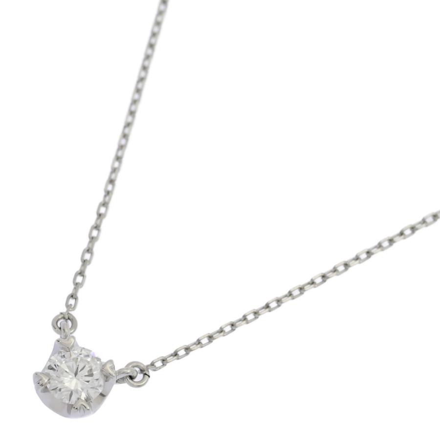 0.212ct/4℃ ヨンドシー シンプル 1P ダイヤモンド ネックレス/Pt850 