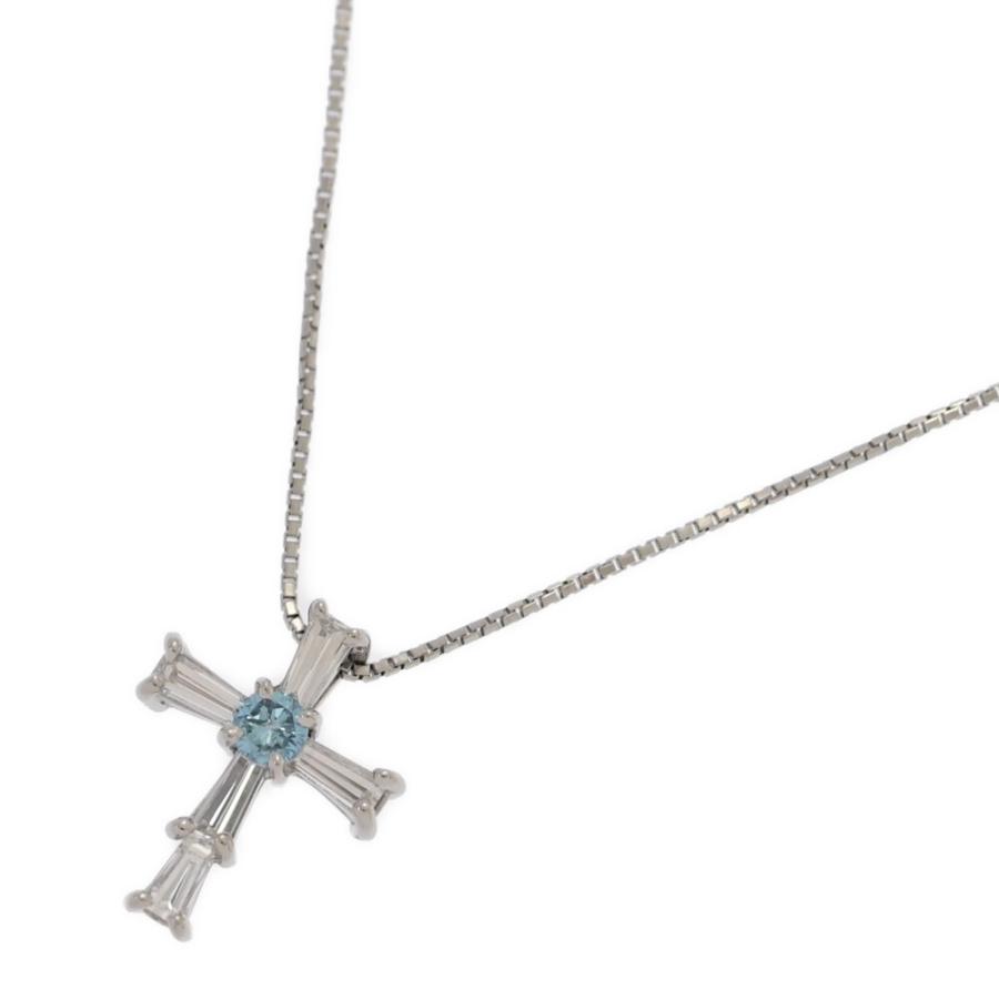 0.51ct/クロスモチーフ・トリートメント ブルー ダイヤモンド 