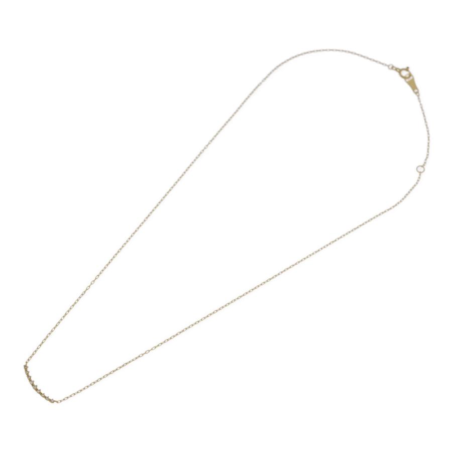 agete（アガット） 9P・ダイヤモンド ネックレス/K18YG/750-1g/0.05ct