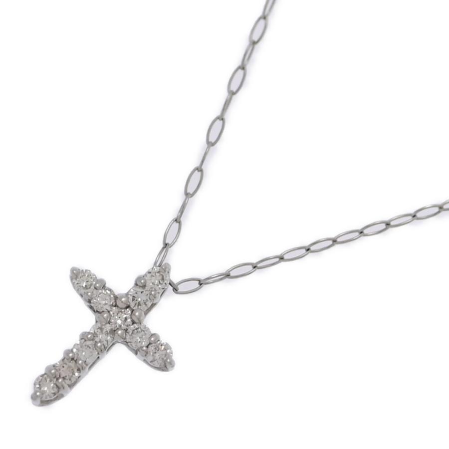 Pt850 0.1ct ダイヤモンド ネックレス
