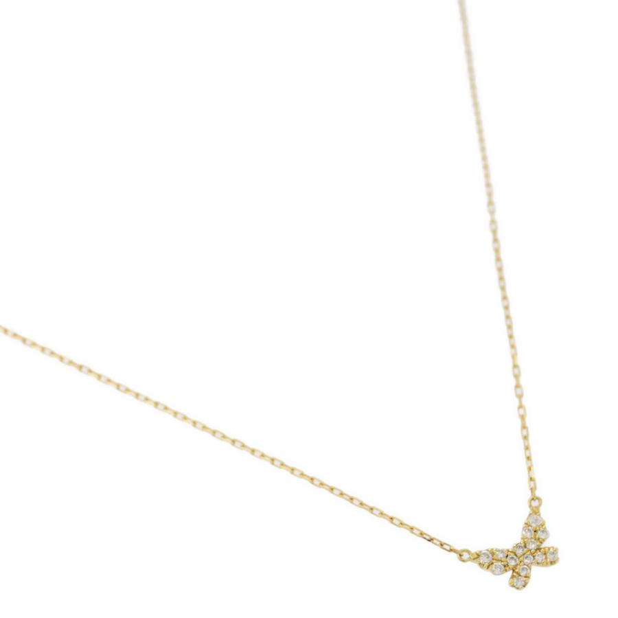 【AHKAH アーカー】バタフライ　ネックレス　K18 ダイヤモンド AHKAH アーカー K18 18K YG 18金 イエローゴールド バタフライ