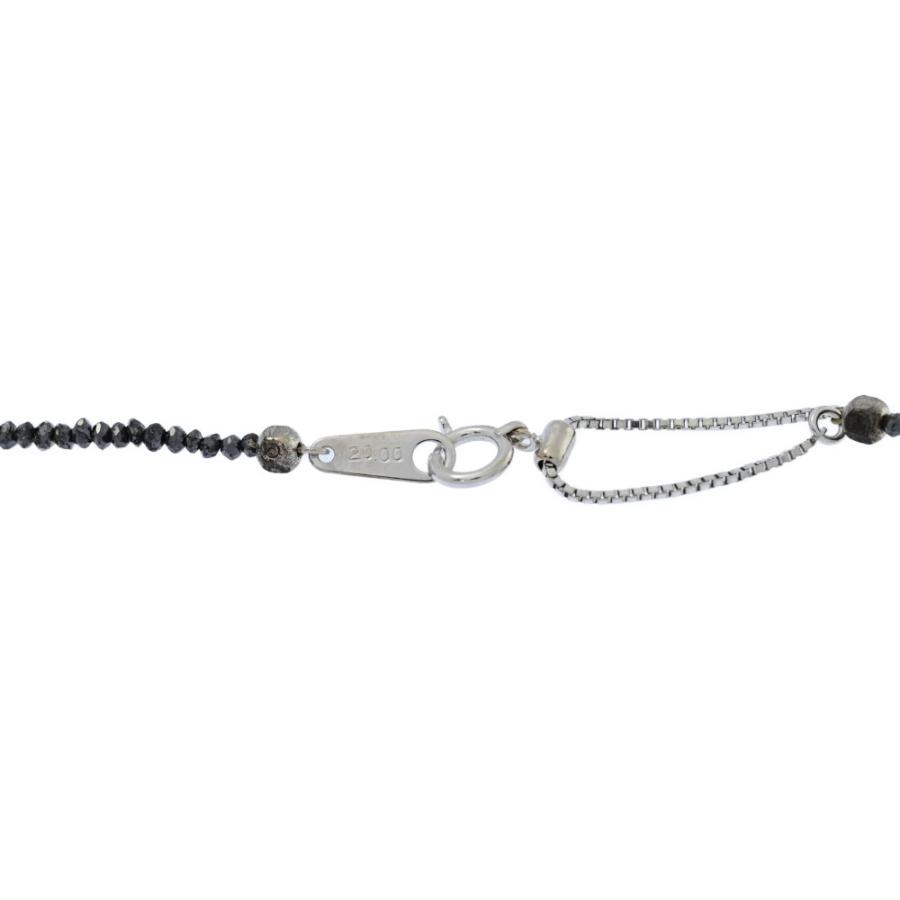 20ct/ブラック・ダイヤモンド ネックレス・ペンダント/K18WG/750-5.3g