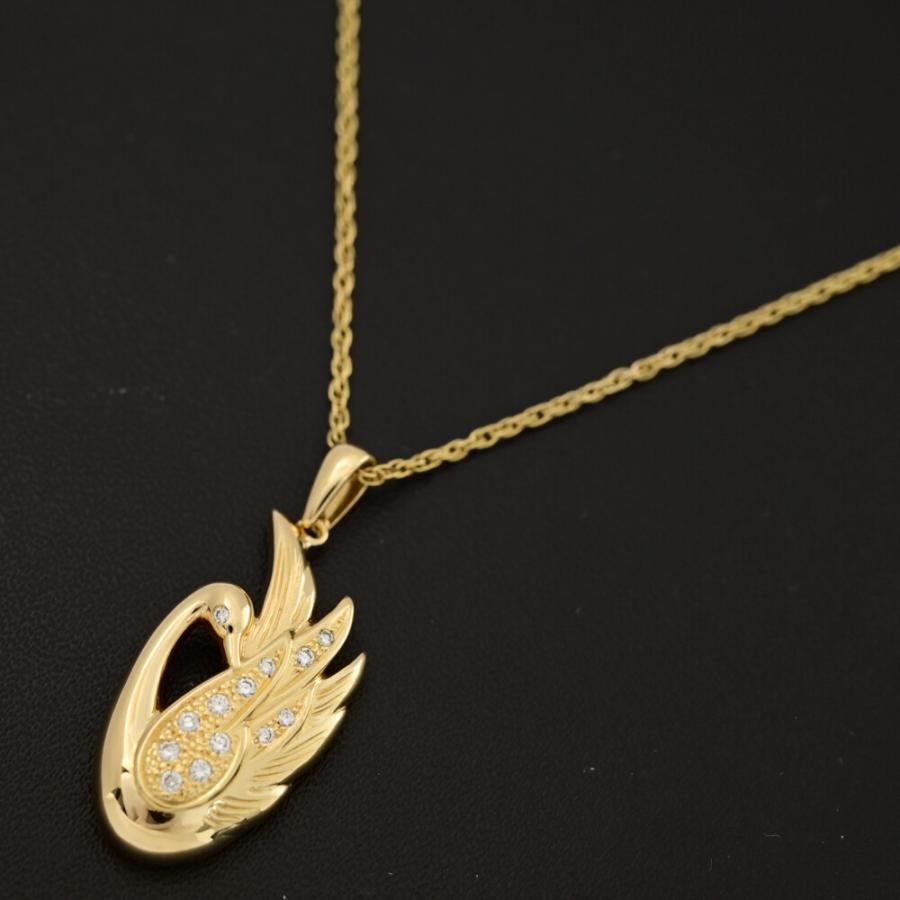 0.13ct/TASAKI PEARL タサキ・田崎真珠 スワンモチーフ/白鳥