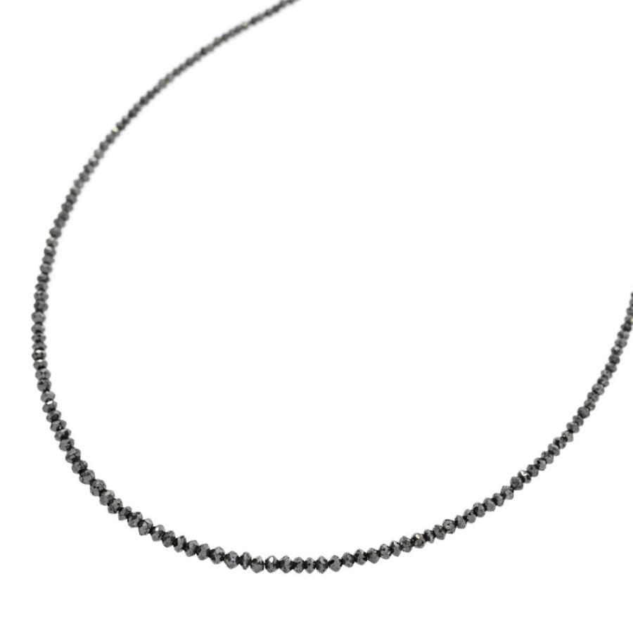 20.0ct/ラフダイヤ/原石・ブラック・ダイヤモンド ネックレスK18WG-5.8 