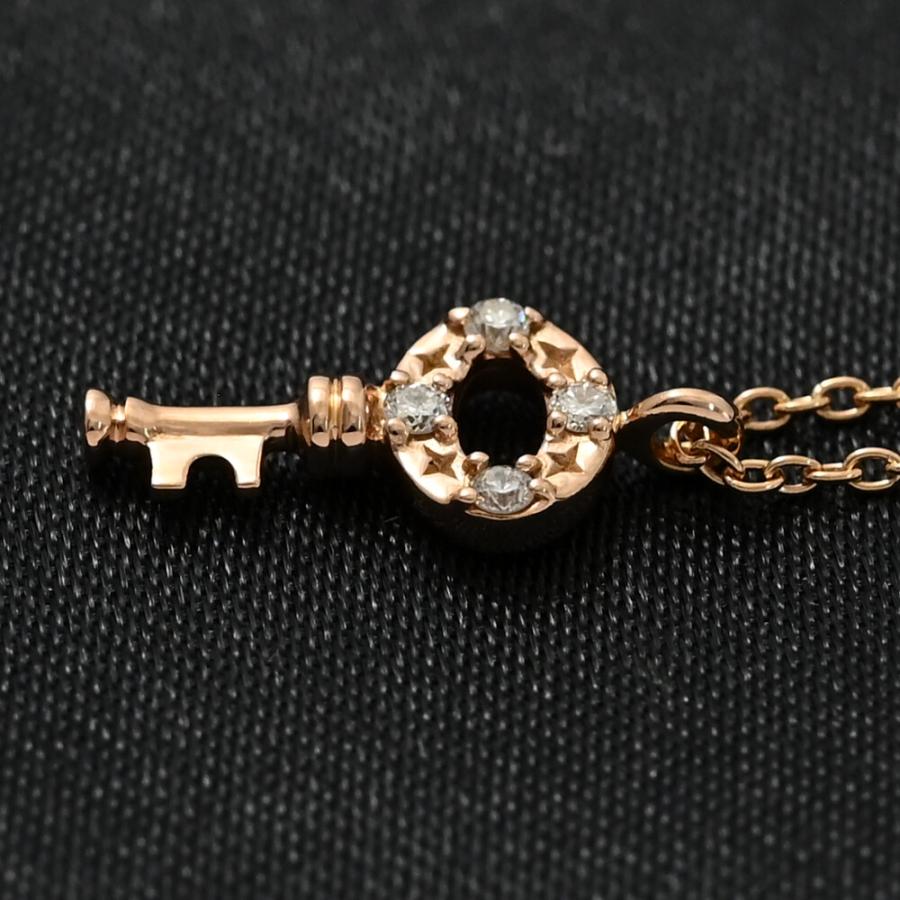 canal 4℃ 鍵デザイン ネックレス canal 4℃ カナルヨンドシー キーモチーフ/鍵・ダイヤモンドネックレス
