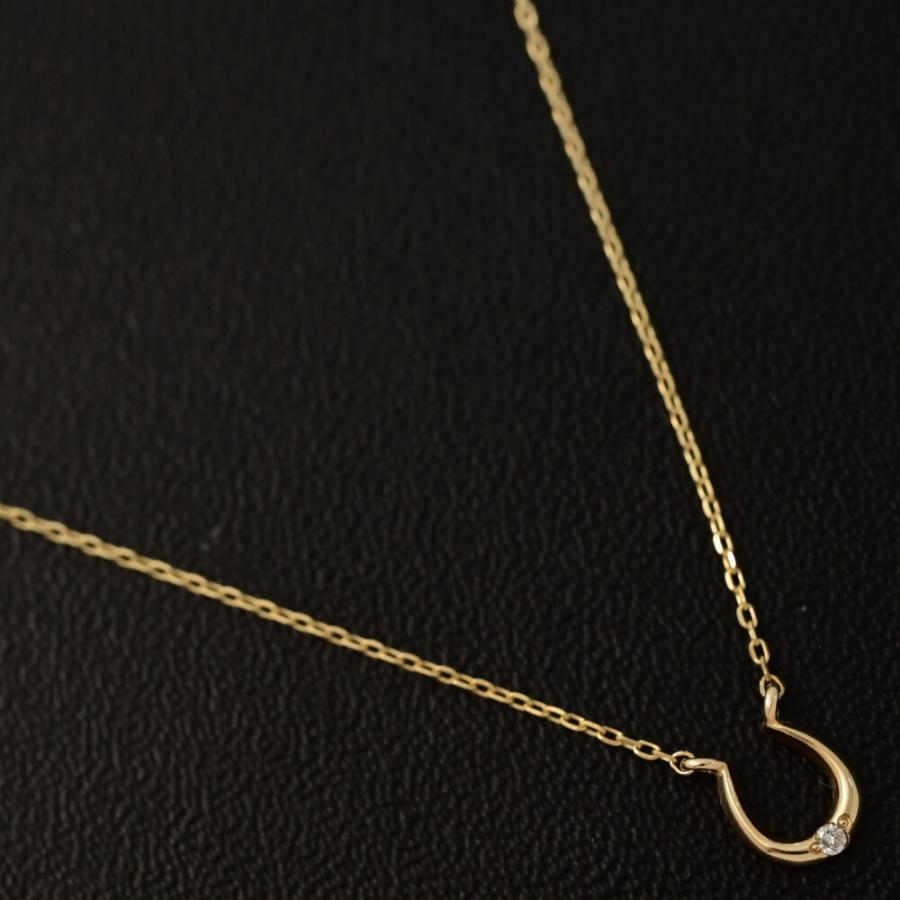 【おすすめ・美品】　ジュエッテ　馬蹄形　ダイアモンド付き　ネックレス Jouete ジュエッテ ホースシュー/馬蹄モチーフ 1P・ダイヤモンド