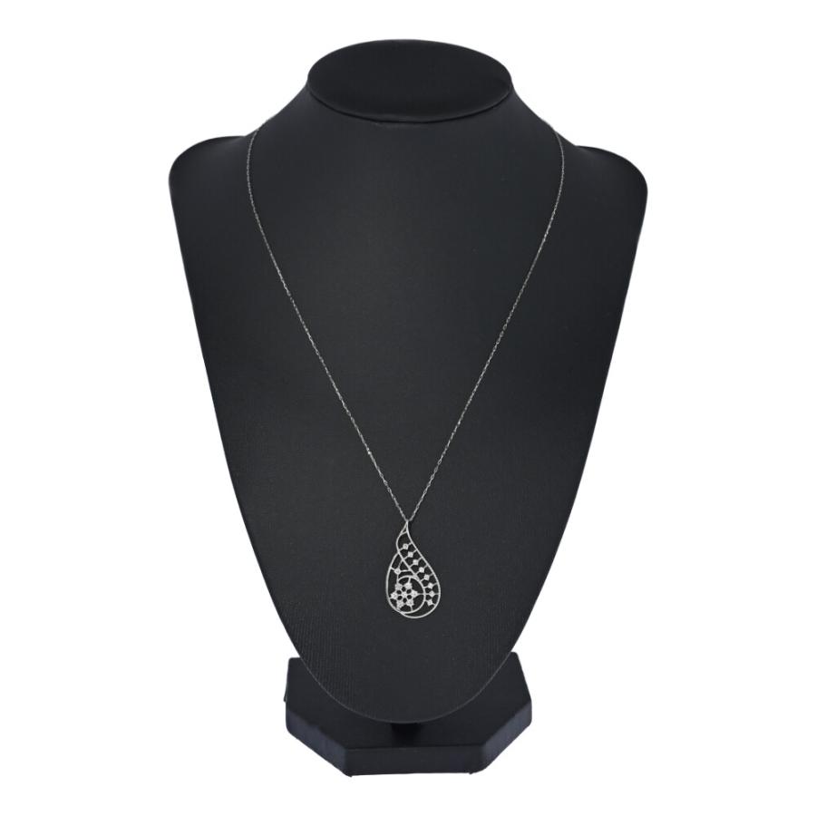 0.35ct/ドロップモチーフ ダイヤモンド ネックレス・ペンダント/Pt900