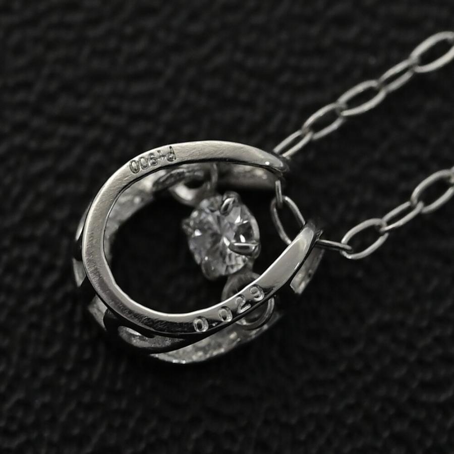0.029ct/ダンシングストーン 1P・ダイヤモンド ネックレス・ペンダント