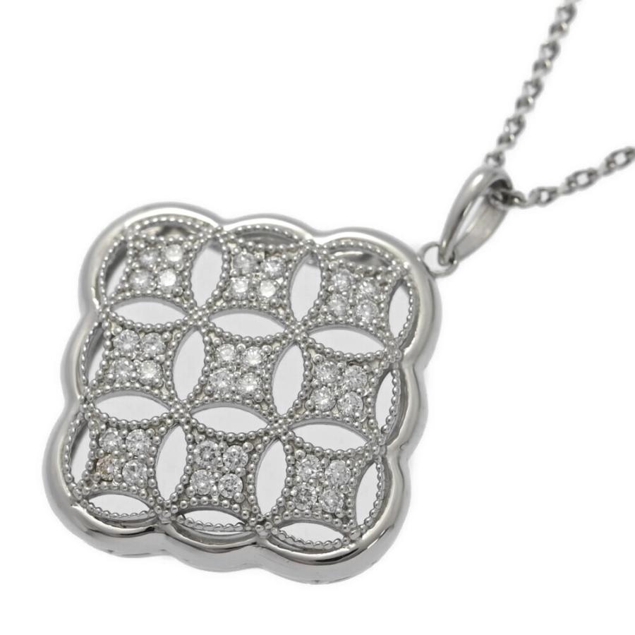 0.34ct/ダイヤモンドネックレス・ペンダント/Pt900-Pt850-8.7g