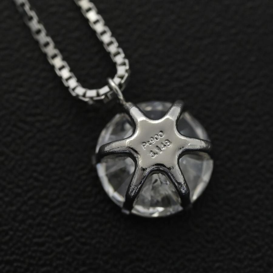 美品 3.148ct 大粒 ダイヤモンド ネックレス ペンダント Pt900-Pt850