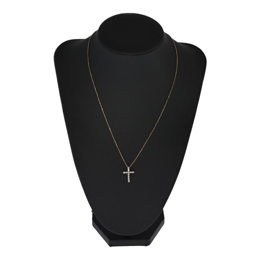 ITALY 750クロス型 ネックレス ダイヤ付き 楽天市場】ダイヤモンドクロスネックレス D0.30ct WG 40cm/1.7g 4way