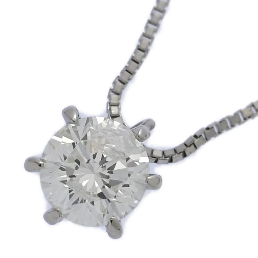 0.685ct/ワンポイント 大粒 ダイヤモンド ネックレス ペンダント/Pt900 