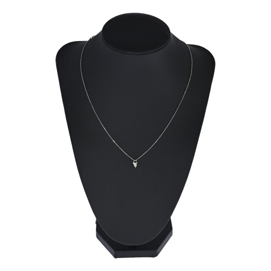 D:0.2ct 一粒 シンプルライン ダイヤモンド ネックレス ペンダント 