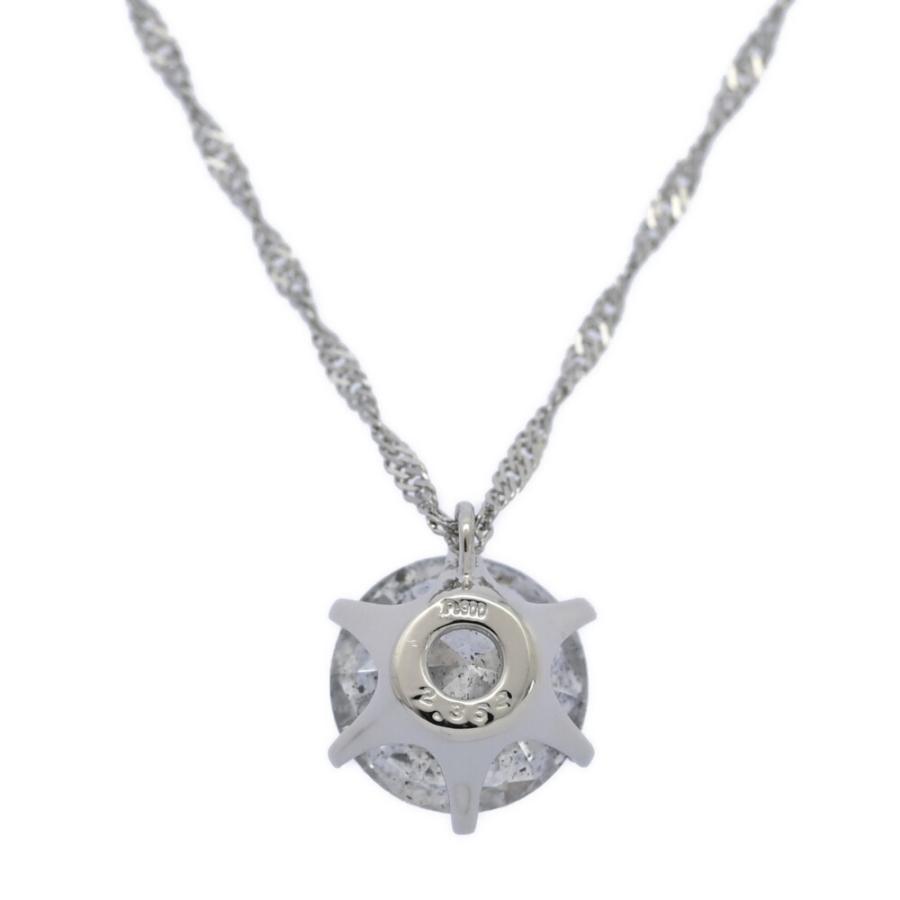 美品 1点モノ 2.352ct 大粒 ダイヤモンド ネックレス ペンダント Pt900-Pt850-3.0g プラチナ /h260227/606096_4