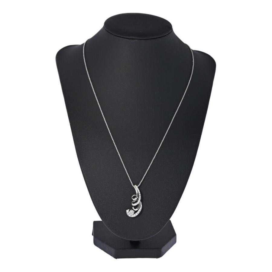 美品 0.327ct 0.225ct ダイヤモンド ネックレス ペンダント K18/750 