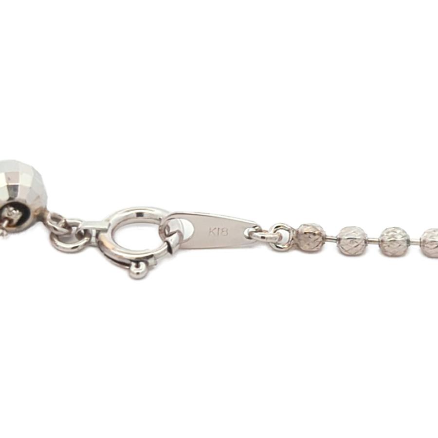 0.277ct 樹脂 ハートモチーフ 7粒 ダイヤモンド ネックレス ペンダント K18WG/750-7.4g ホワイトゴールド /h260327/608838_3