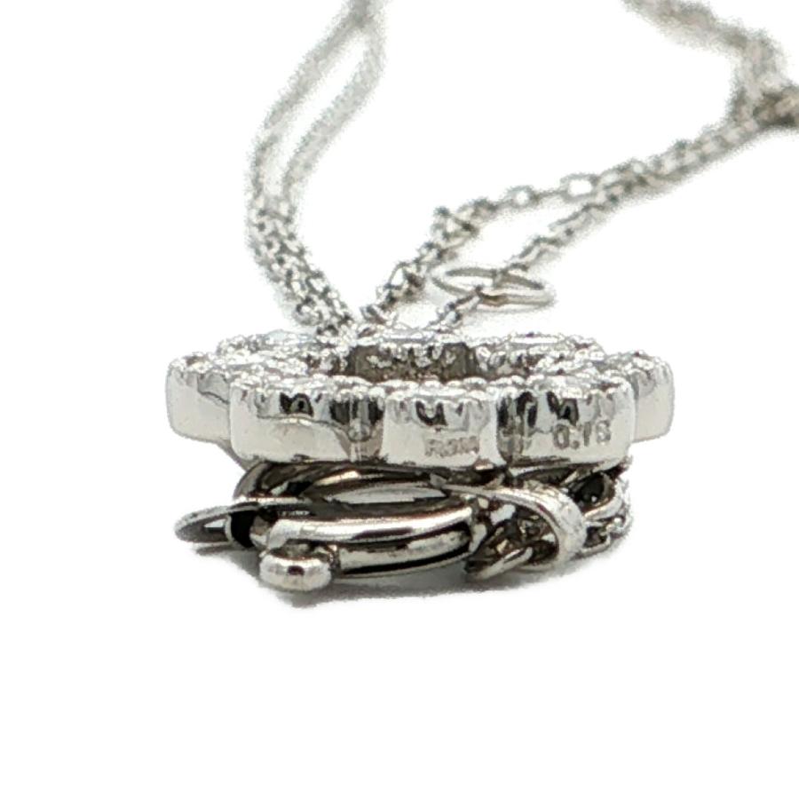 0.15ct サークルモチーフ ダイヤモンドネックレス ペンダント Pt900 
