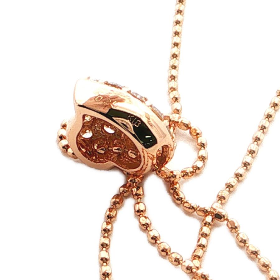 0.25ct 組曲 シンプルライン ハートモチーフ ダイヤモンド ネックレス 