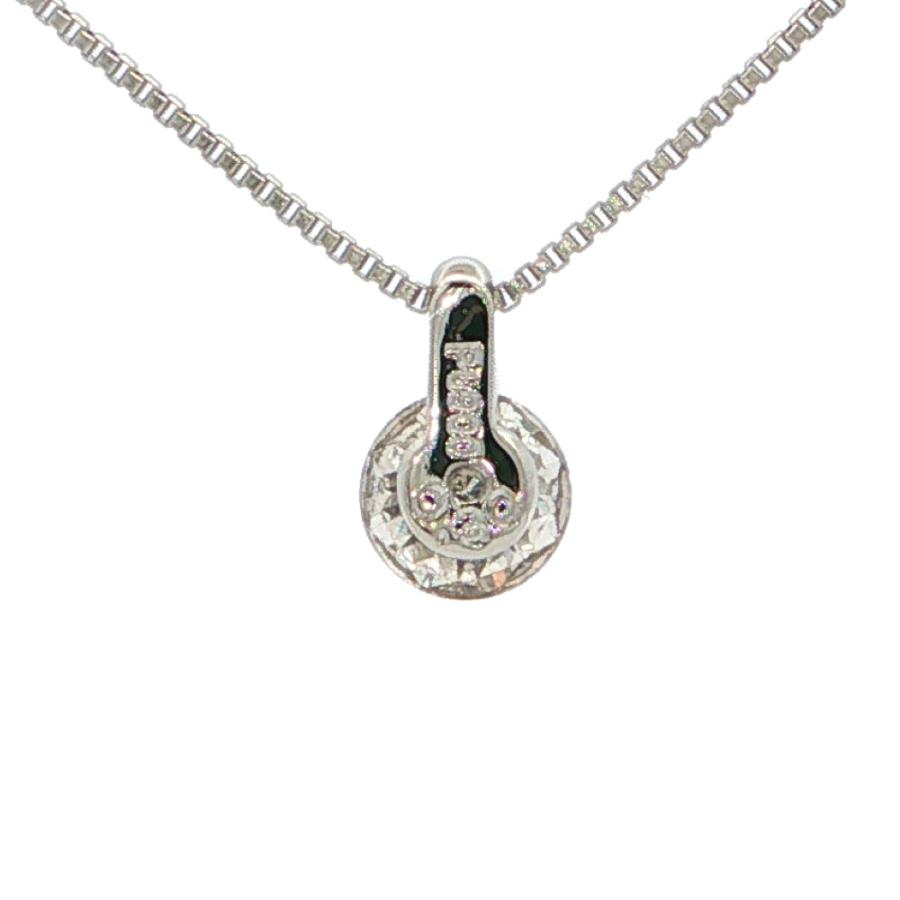 0.3ct シンプルライン プチ ダイヤモンドネックレス ペンダント Pt900 