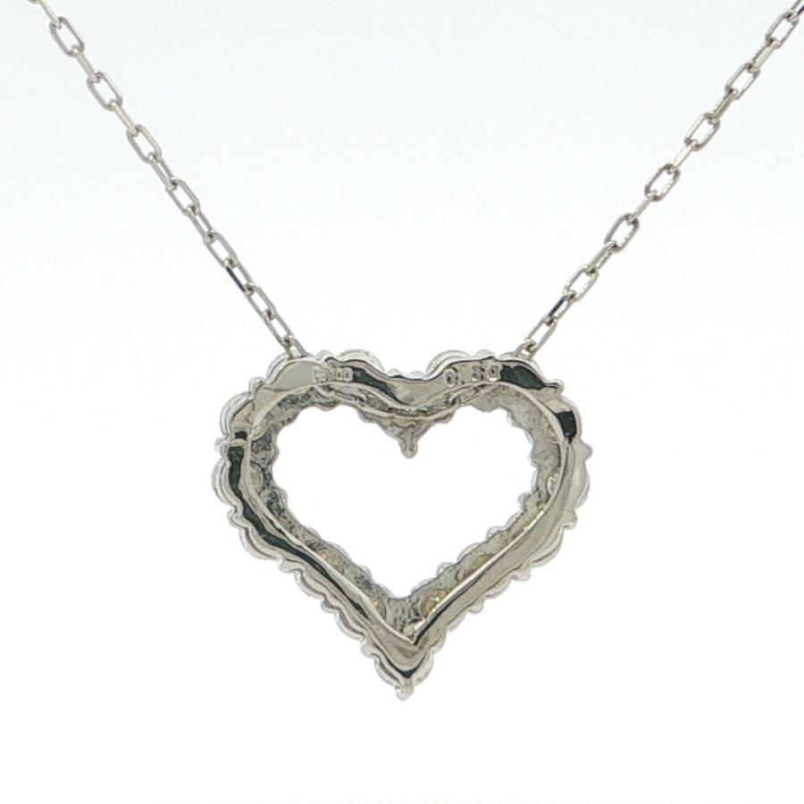 0.5ct ダイヤモンドネックレス ペンダント Pt900-Pt850-2.2g プラチナ