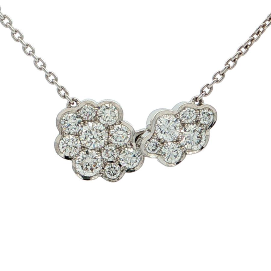 Niwaka 0.42ct 俄 ニワカ 雲モチーフ ダイヤモンド ネックレス