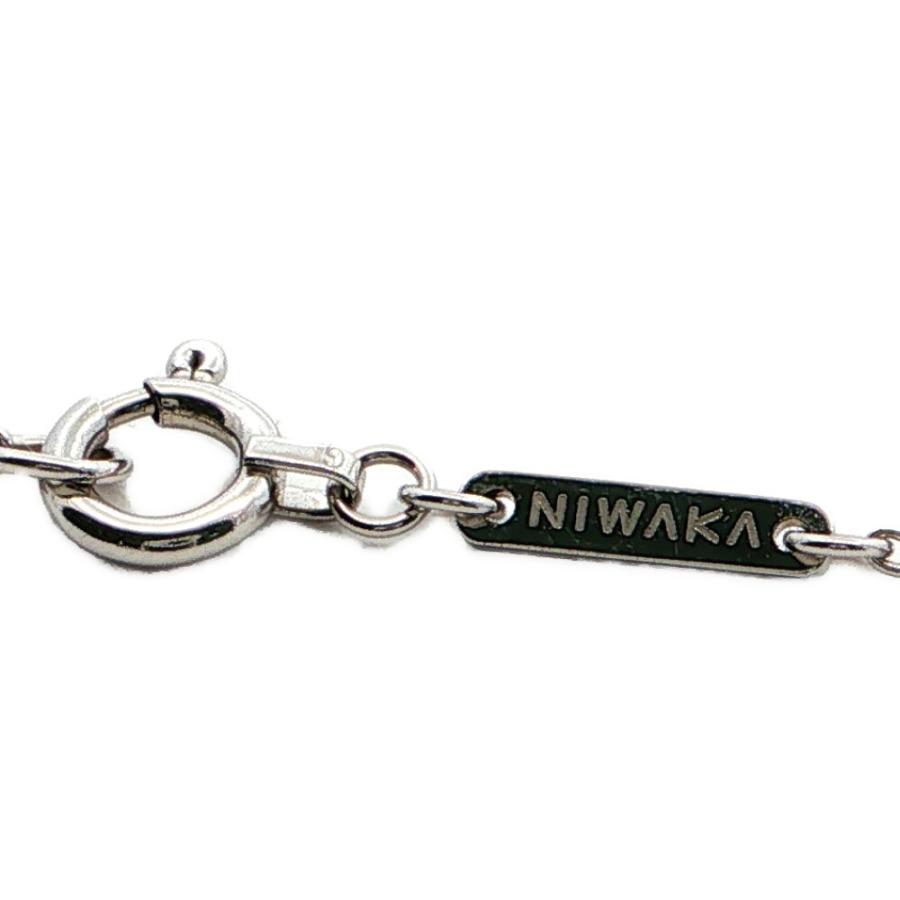 Niwaka 0.42ct 俄 ニワカ 雲モチーフ ダイヤモンド ネックレス