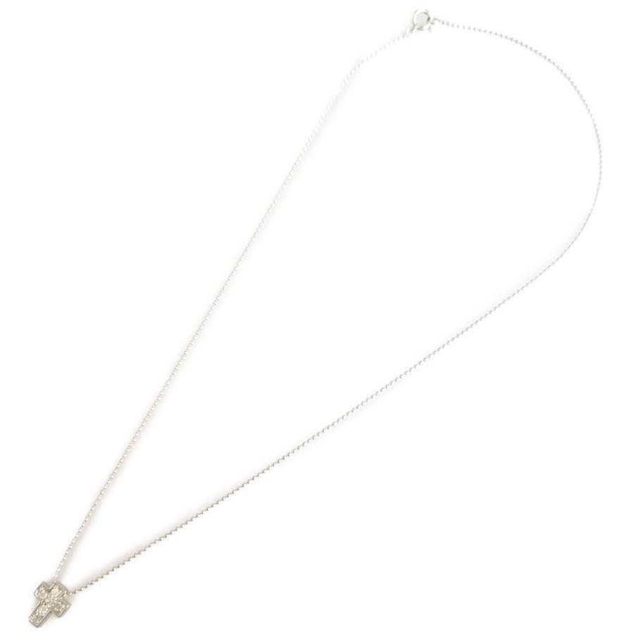 0.12ct シンプルライン クロスモチーフ 6P ダイヤモンドネックレス