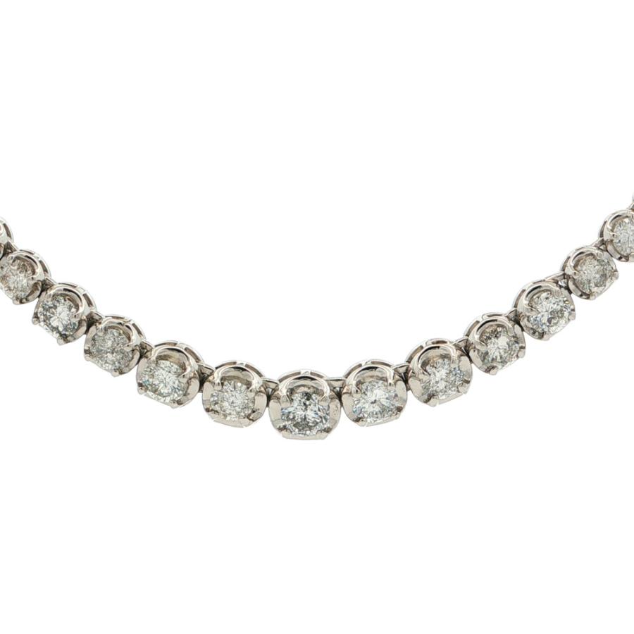 10.00ct テニスセッティング グラデーション ダイヤモンドネックレス 