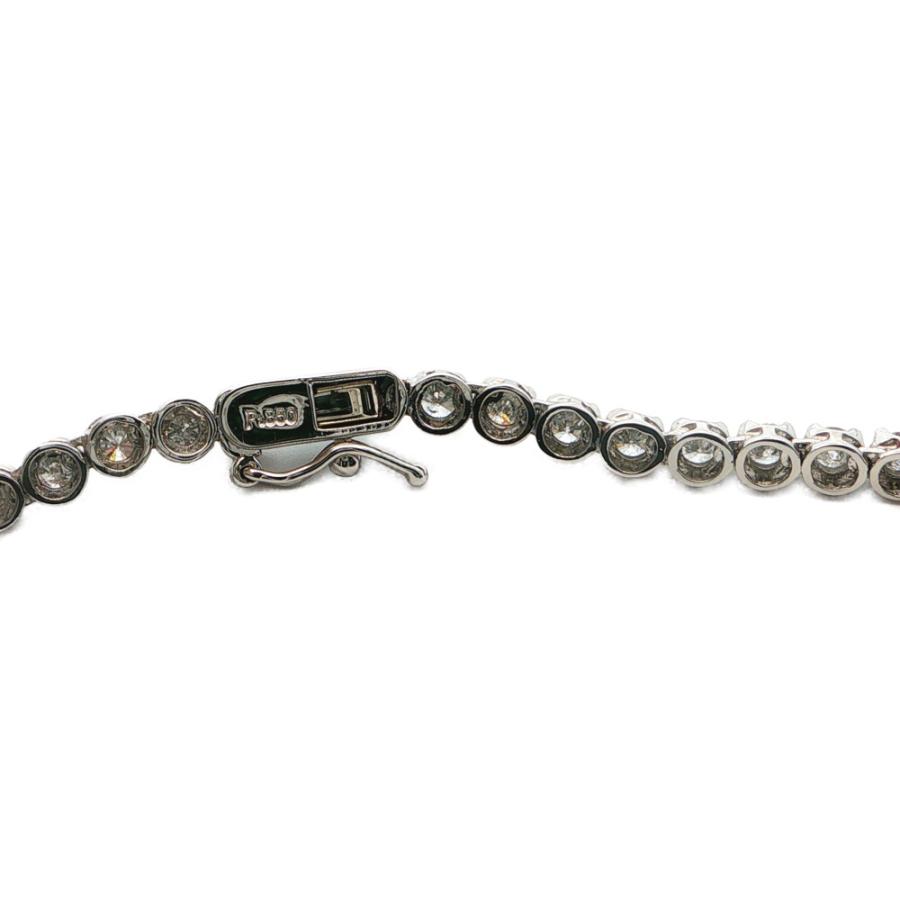 10.00ct テニスセッティング グラデーション ダイヤモンドネックレス 