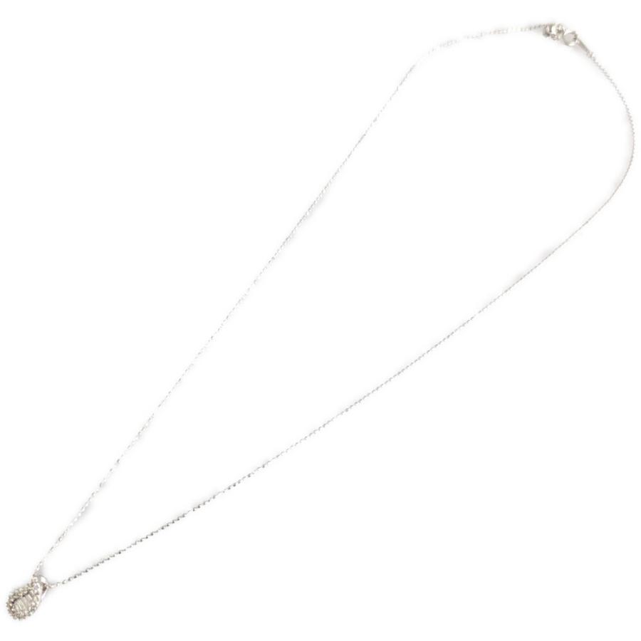 0.28ct ティアドロップ ダイヤモンドネックレス ペンダント K18WG/750