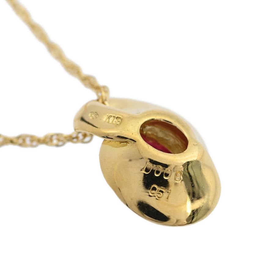 ジュエリーマキ 7月 誕生石 7P・ルビー・ダイヤモンドネックレス