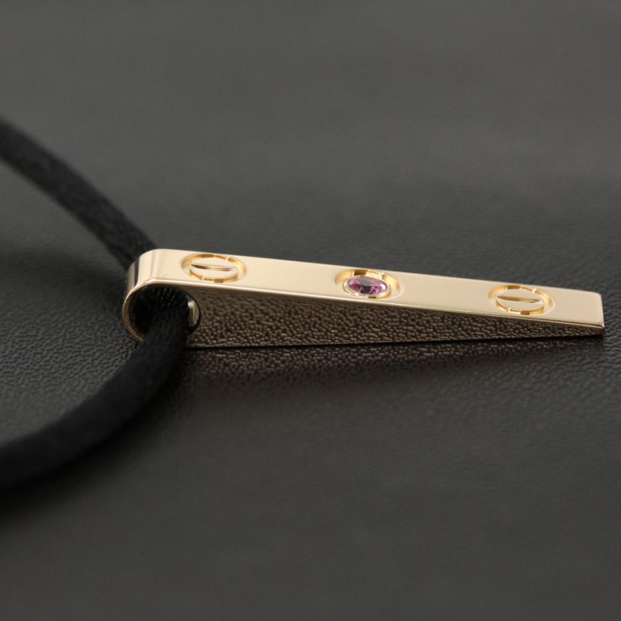 Cartier カルティエ ラブ/LOVE ピンクサファイア シルクコード 