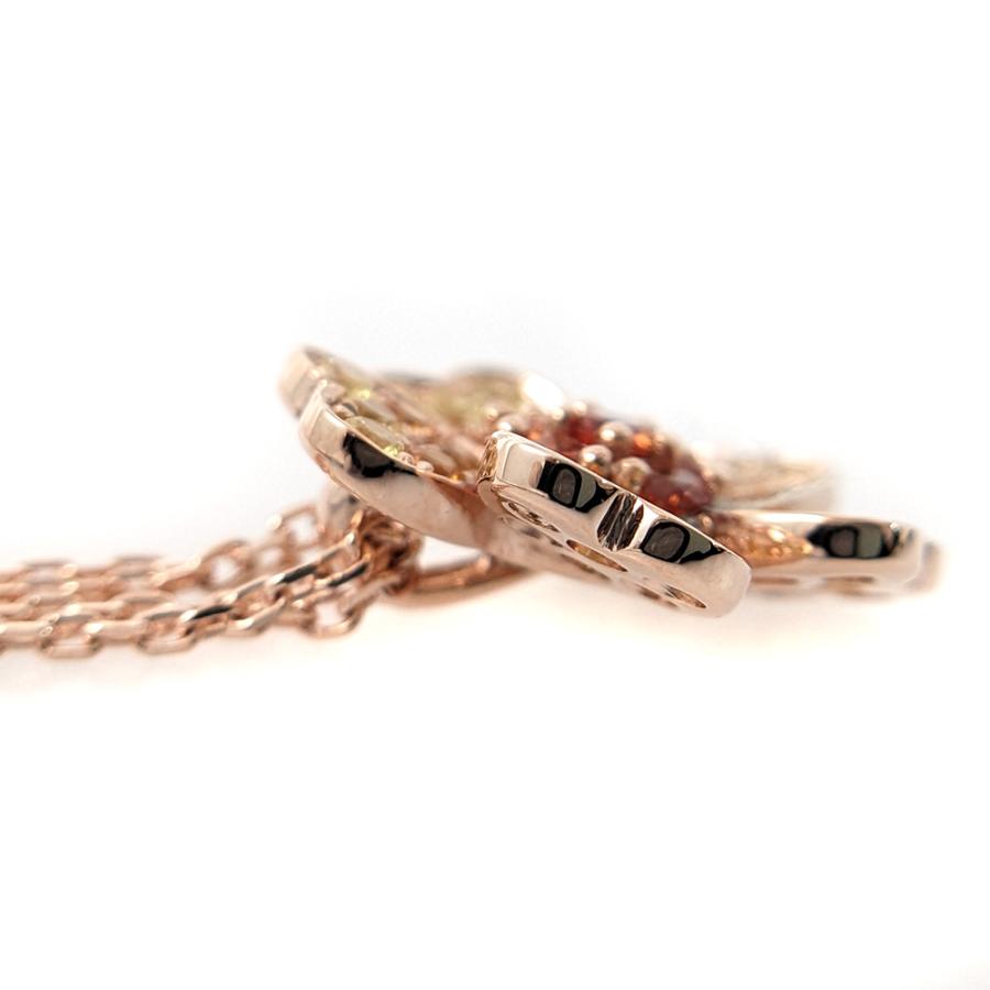 ヴァンドーム青山 フラワーモチーフ・サファイアネックレス