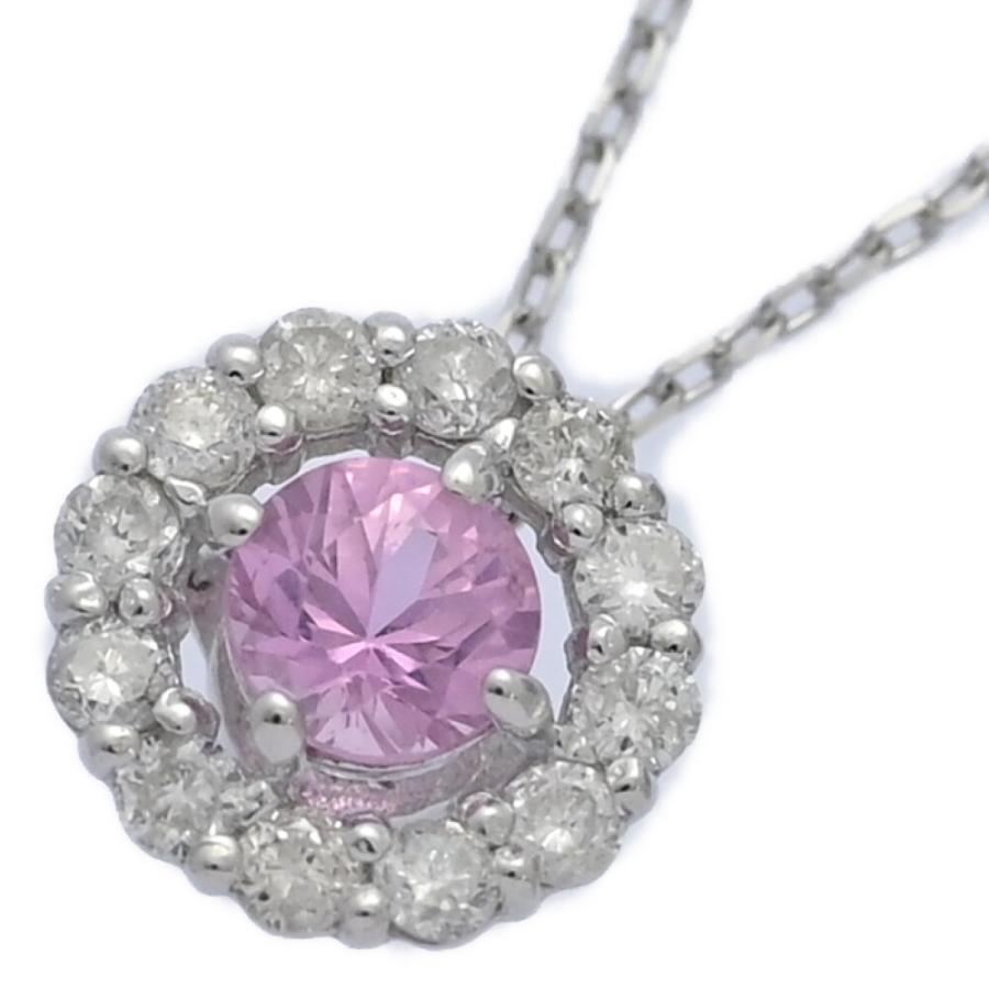 SA0.2ct/FD:0.15ct/シンプルライン・ピンクサファイア ダイヤモンド