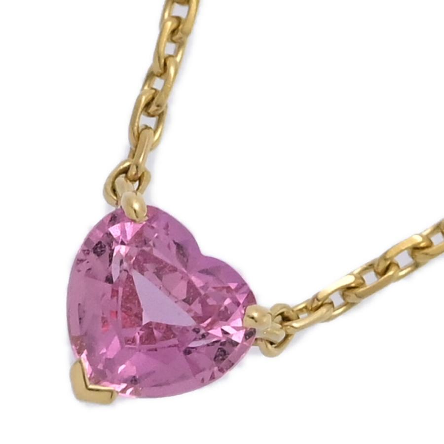 Cartier（カルティエ） ハートモチーフ ピンクサファイア ネックレス