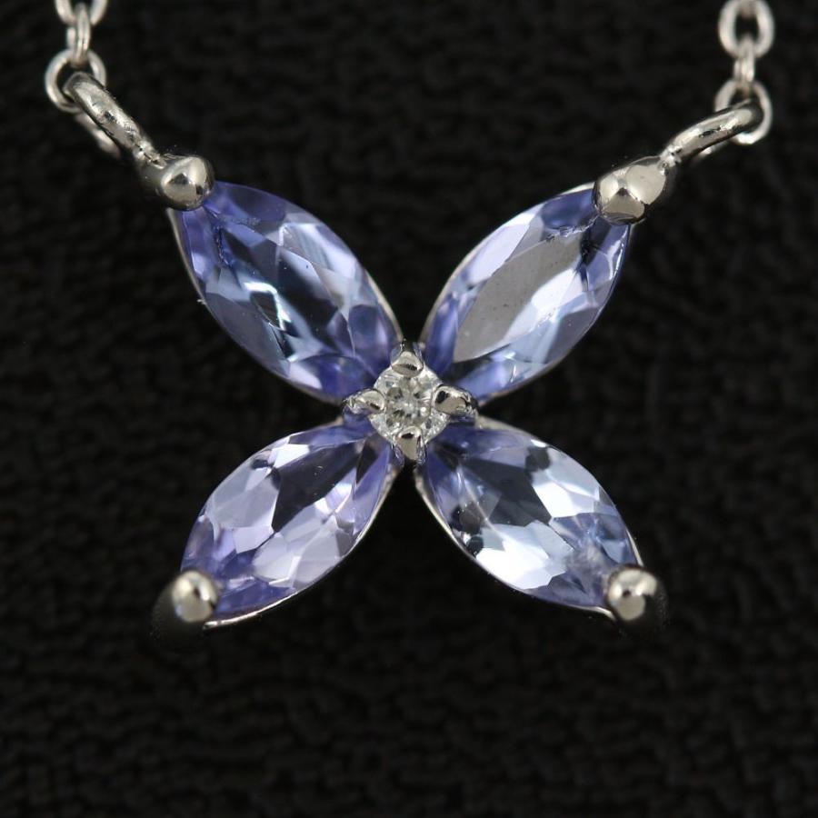 ヴァンドーム青山 フラワー 4Pタンザナイト ダイヤモンド