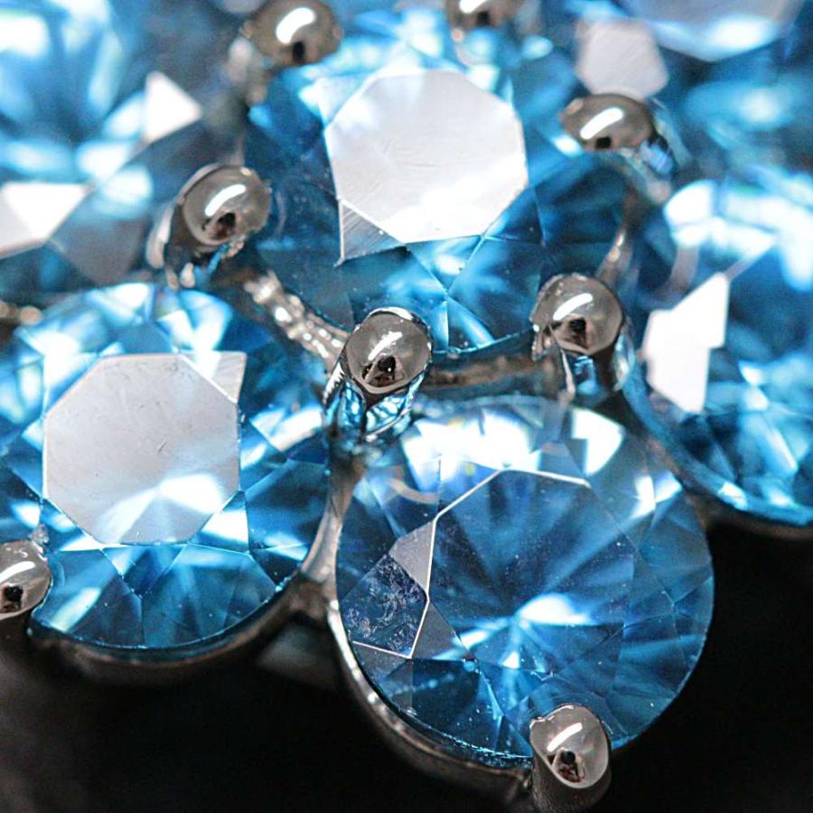 ジェムティービーGSTV(GemsTV) フラワーモチーフ 7P・ブルージルコン